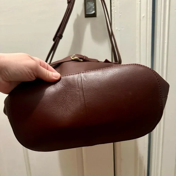 Brown Leather Shoulder Bag - Picture 2 of 4